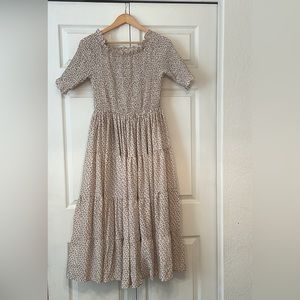 Orange creek floral maxi dress